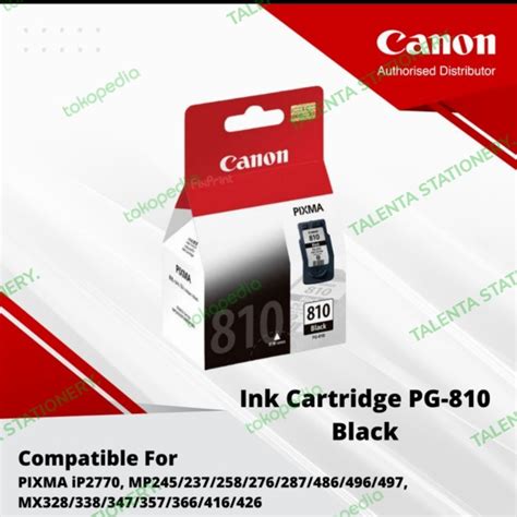 Jual Tinta Canon Pixma 810 Black Catridge Original For Ip 2770ip2772 Dll Terhits Shopee