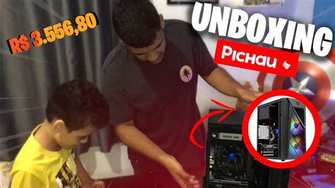 UNBOXING DO MEU PRIMEIRO PC GAMER DA PICHAU MINHA EXPERIÊNCIA A