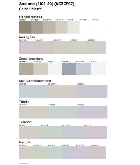 Benjamin Moore Abalone 2108 60 Paint Coordinating Colors And Palettes