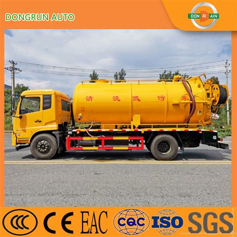 10 Cubic Meter 12cbm Vacuum Tanker Dongfeng Sinotruk HOWO12 Wheel