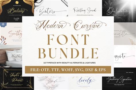 Wedding Font Bundle, Svg Font, Calligraphy Font, Handwritten Font ...