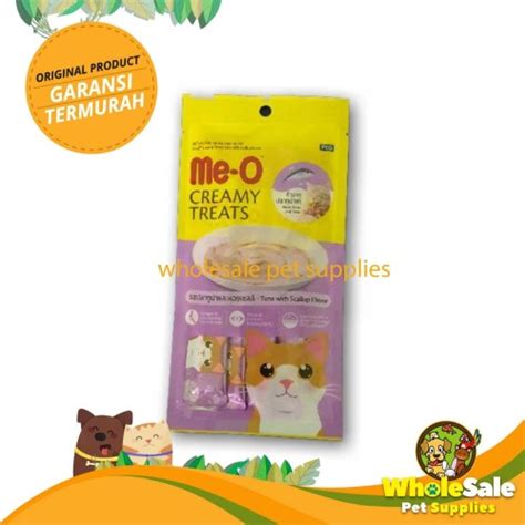 Jual Meo Creamy Treats Snack Kucing Tuna With Scallop Pack Gr