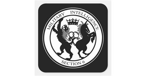 MI6 Logo Square Sticker | Zazzle