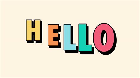 Screen Looping Of Hello Animated Text Footage 45886824 Stock Video At