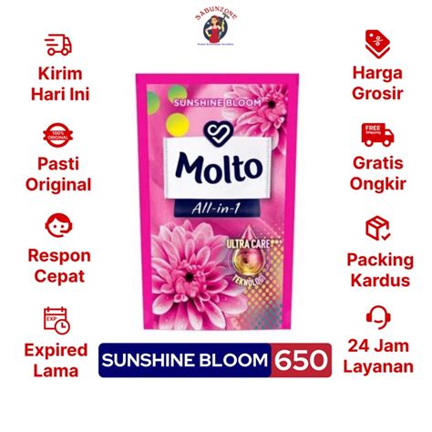 Jual Pelembut Pewangi Pakaian Molto All In Sunshine Bloom Pink Ml