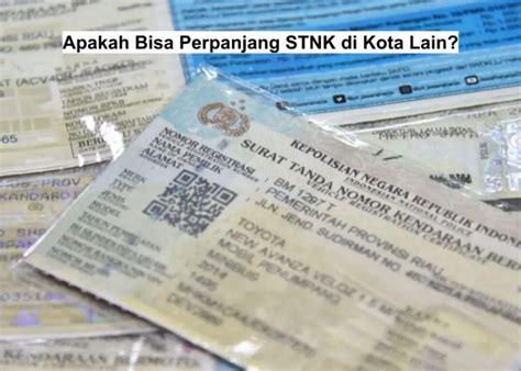 Surat Tanda Nomor Kendaraan Artikel Blog