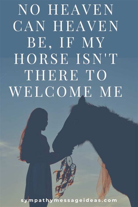 39 Moving Loss Of Horse Quotes Sympathy Message Ideas