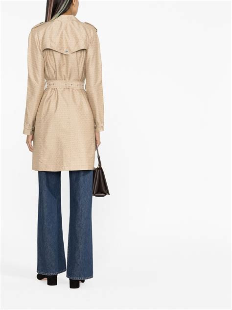 Michael Michael Kors Double Breasted Trench Coat Neutrals FARFETCH