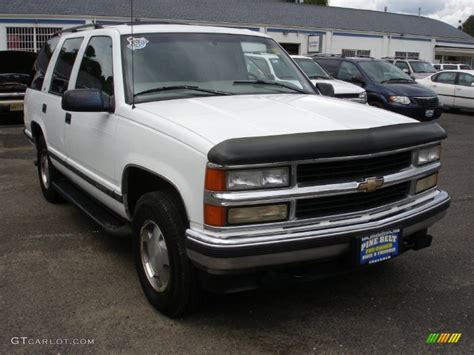 1997 Olympic White Chevrolet Tahoe Ls 4x4 54538623 Photo 3 Gtcarlot