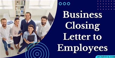 Business Closing Letter To Employees Template Format