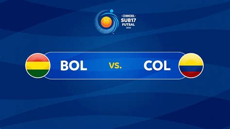 TRANSMISIÓN EN VIVO BOLIVIA VS COLOMBIA CONMEBOL Sub17 Futsal 2022