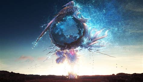 Blue And Brown Digital Wallpaper Final Fantasy Xiii Cocoon Gran Pulse