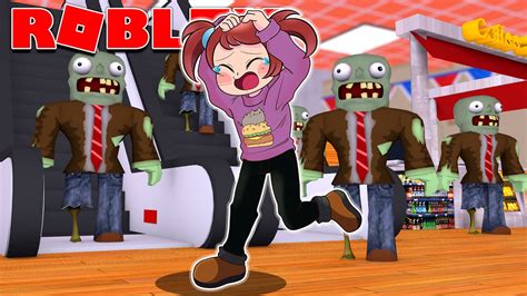 Escape The Zombie Mall Obby In Roblox Youtube