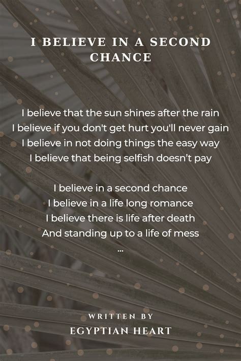 Second Chance Poems Another Chance(poem) | PPT