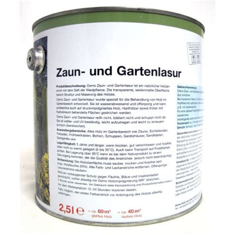 Osmo Holzschutz Öl Lasur 712 Ebenholz transparent 2 5l Schenken und