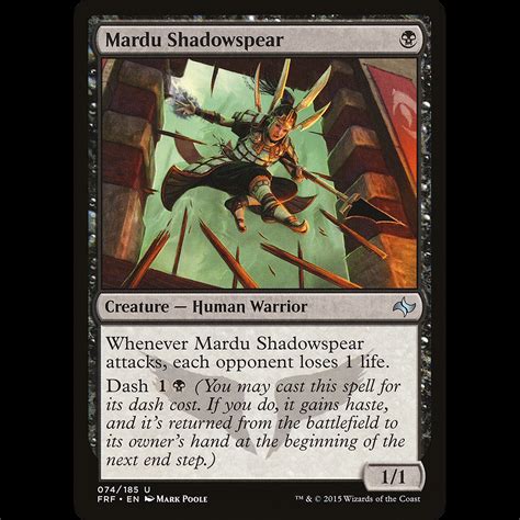 Mtg Mardu Shadowspear Fate Reforged Madtoyz