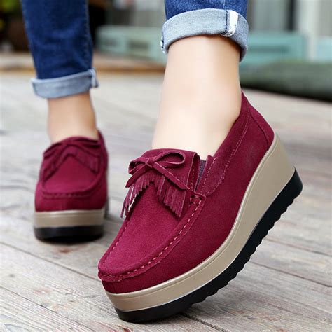 Women Tassel Moccasins Platform Shoes Uber7