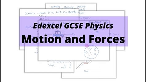 The Whole Of Edexcel Gcse Physics Motion And Forces Youtube