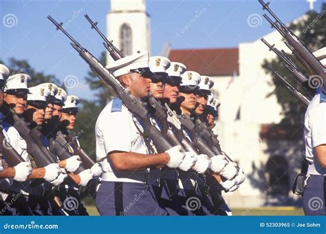 Young Cadets Marching, the Citadel Military College, Charleston, South ...