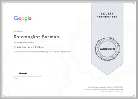 My Python Certificate Coursera