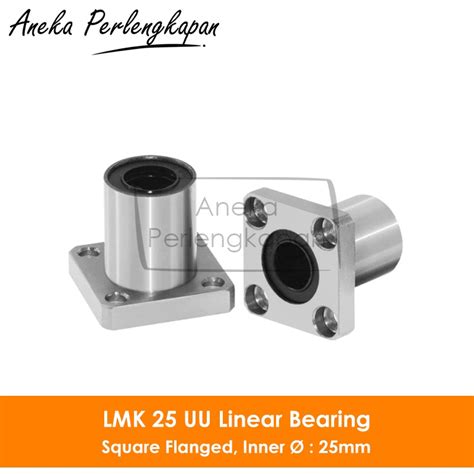 Jual Lmk25uu Lmk 25 Uu Linear Motion Square Flange Bearing Shopee