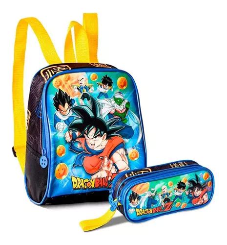 Kit Lancheira T Rmica Estojo Escolar Dragon Ball Z Azul Mercadolivre