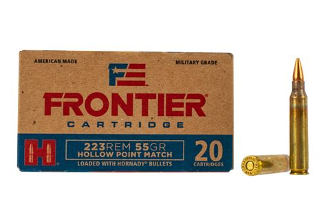 Hornady Frontier Remington Gr Hollow Point Match Ammo Box Of