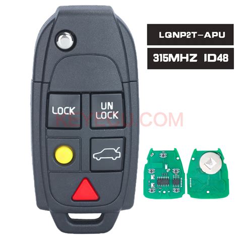 FCCID LQNP2T APU 5 Button Remote Key Keyless 315MHz ID48 Chip Fob For