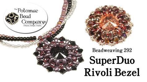 How To Make A Superduo Rivoli Bezel Seed Bead Tutorial Beaded