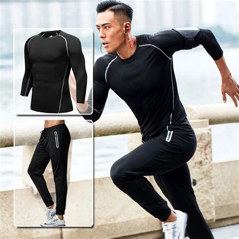 2019 Jogging Suits For Men Running Suit Men S Sportswear Quick Drying