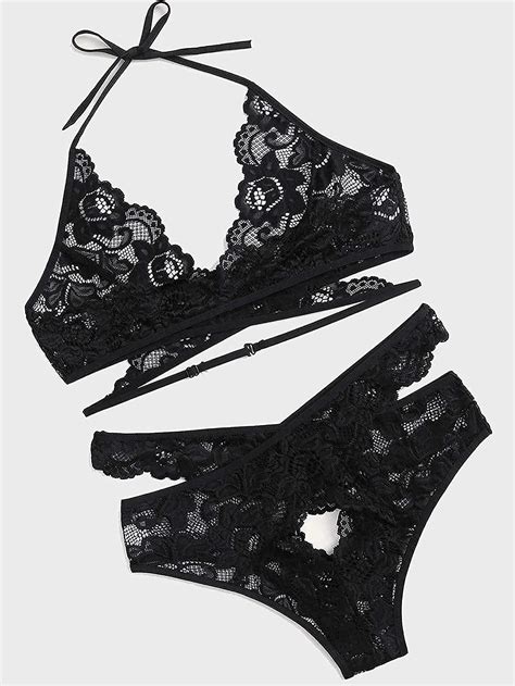 Buy Donnalla Women Sexy Lingerie Set Two Piece Lace Bra And Panty Set