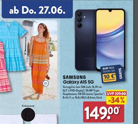 Aldi verkauft heute ein Samsung Handy mit großem Akku zum Sparpreis