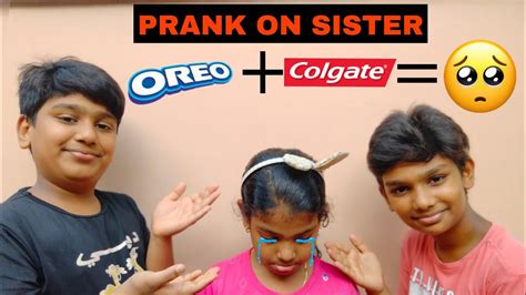 Oreo Biscuit Prank On Sister😂first Prank Videotutti Frutti Vlog