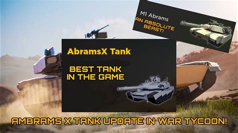 THE NEW ABRAMS X IN WAR TYCOON Op YouTube