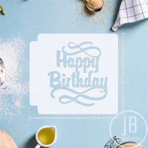 Birthday Stencils Buy Happy Birthday Stencil Online Jb