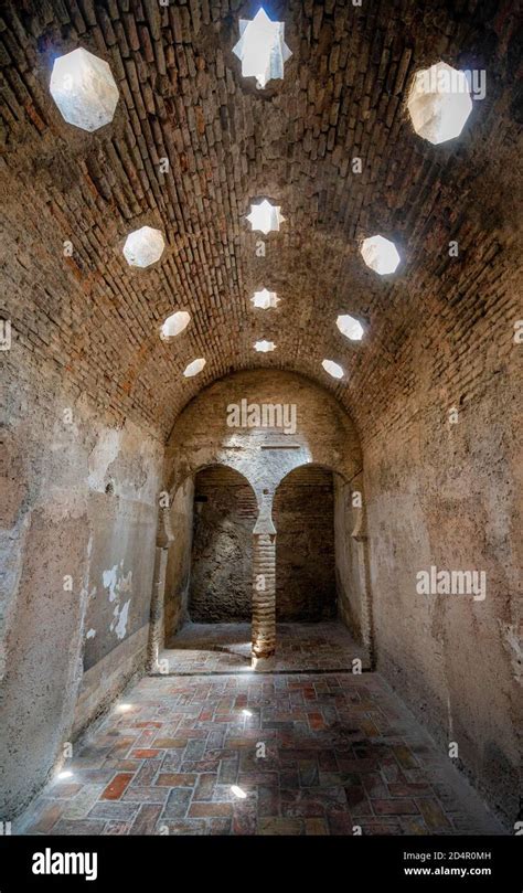 Historic Moorish bath house Arab baths El Bañuelo Granada Andalusia