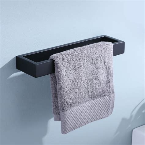 KES Black Towel Bar Hand Towel Holder 10 inch Black Finish for Bathroom ...