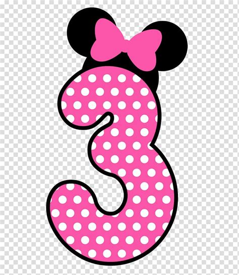 Minnie Mouse Number 3 Minnie Mouse Mickey Mouse Polka Dot Minnie