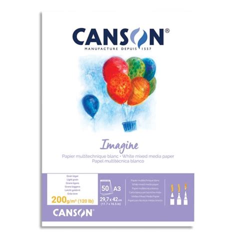 Canson Canson Bloc De Feuilles De Papier Dessin Imagine G A