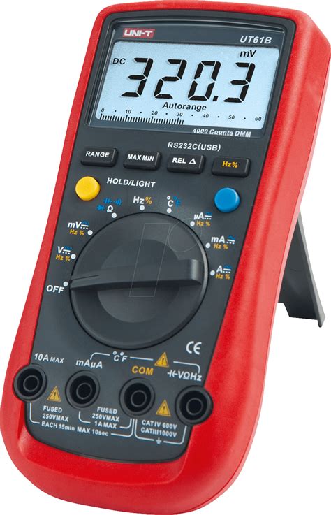 UT 61B UNI T Digital Multimeter 4000 Counts USB At Reichelt Elektronik