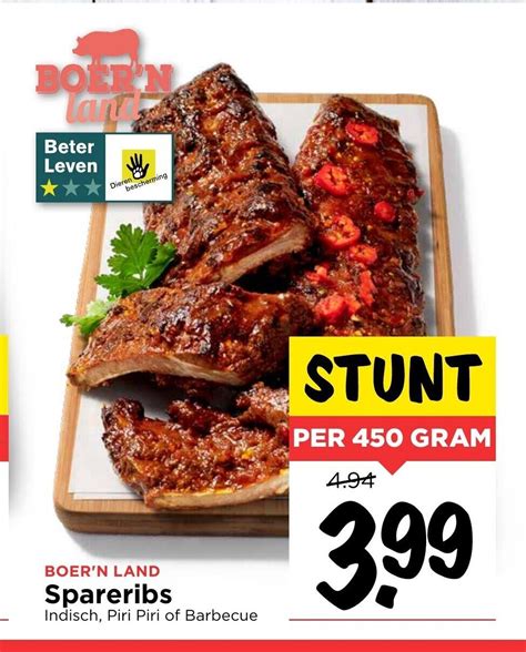 Spareribs Gram Aanbieding Bij Vomar