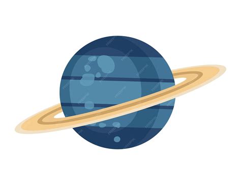 Ilustração vetorial com o planeta netuno no espaço sideral fundo