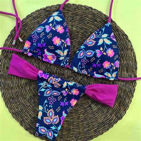 Bosque Bikini Set With Pink Combination Lua Top Gali Thong