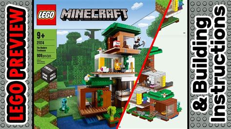 PREVIEW 21174 LEGO MINECRAFT The Modern Treehouse Building