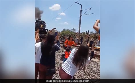 On Camera Woman Struck Dead By Train In Mexico While Taking Selfie