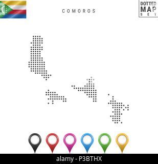 Vector Map Of Comoros Island Country With Flag Stock Vector Image Art