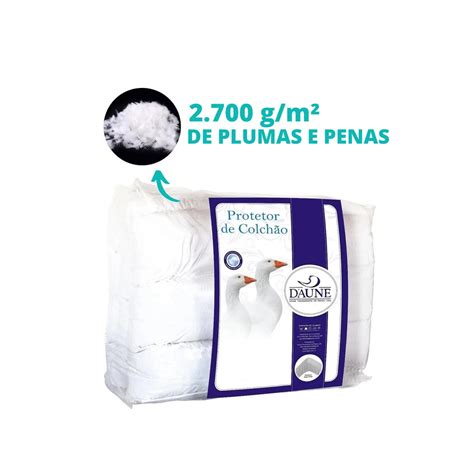 Pillow Top Daune Penas Plumas De Ganso King Size X X Cm