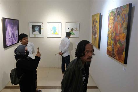 Berita Magelang Foto Pameran Seni Rupa Indonesia Filipina Di Borobudur