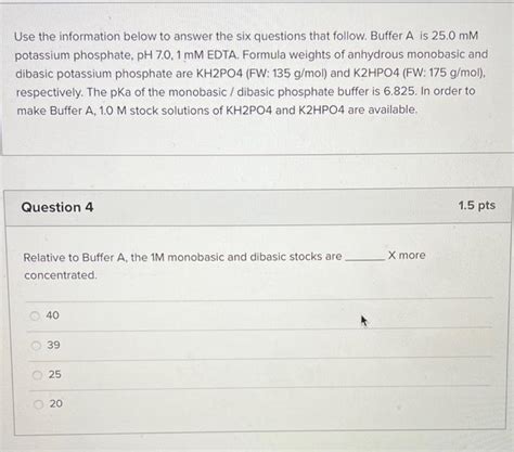 Solved Use The Information Below To Answer The Six Questions Chegg