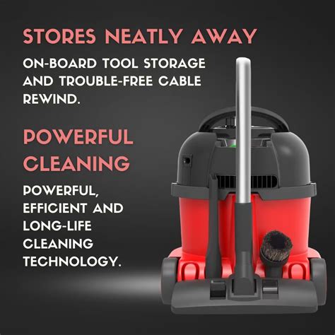 Numatic Henry NRV200 C2 Commercial Vacuum Cleaner Red For Sale Online